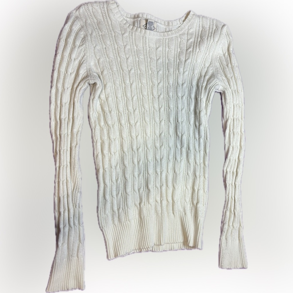 St. John’s Bay White Solid Sweater